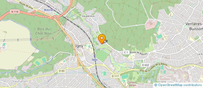 localisation de l'entreprise MONSIEUR CHRISTIAN LESAGE  VERRIERES-LE-BUISSON