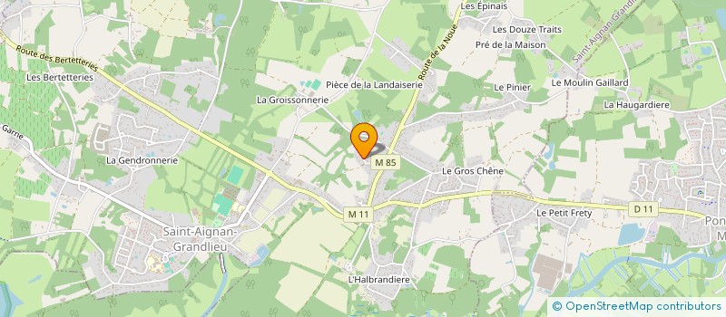 localisation de l'entreprise MONSIEUR CHRISTIAN LESAGE  SAINT-AIGNAN-GRANDLIEU