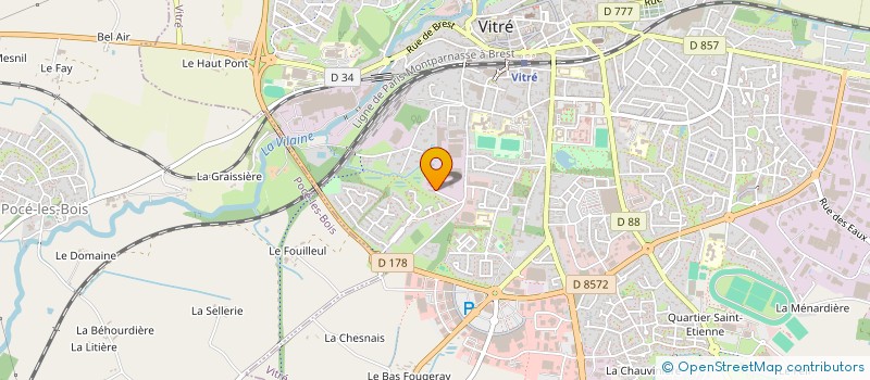 localisation de l'entreprise MONSIEUR CHRISTIAN LESCOUEZEC  VITRE