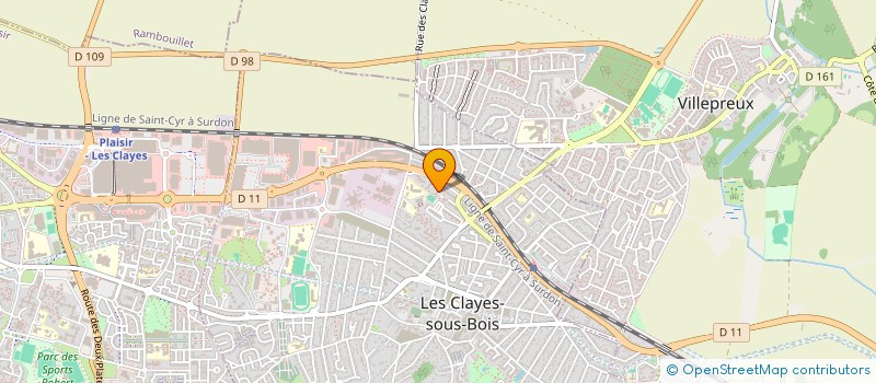 localisation de l'entreprise MONSIEUR CHRISTIAN LESIEUR  LES CLAYES-SOUS-BOIS