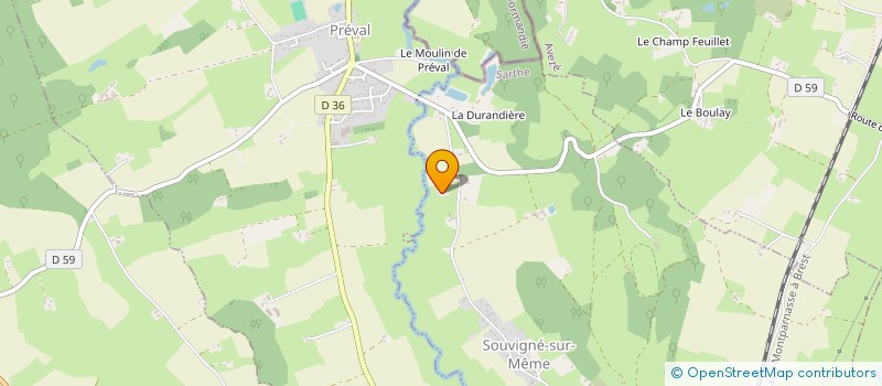 localisation de l'entreprise MONSIEUR CHRISTIAN LETURMY à SOUVIGNE-SUR-MEME