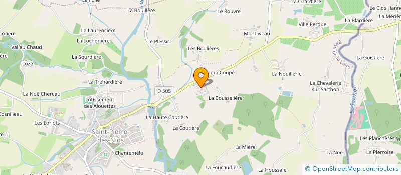 localisation de l'entreprise MONSIEUR CHRISTIAN LEVAYER à SAINT-PIERRE-DES-NIDS