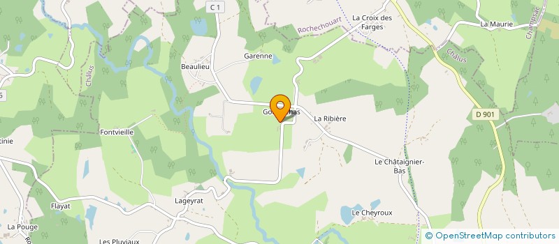 localisation de l'entreprise MONSIEUR CHRISTIAN LEVEQUE à CHALUS