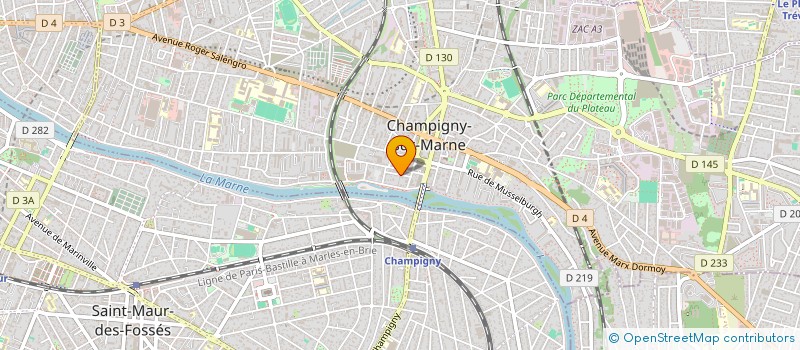 localisation de l'entreprise MONSIEUR CHRISTIAN LEVY à CHAMPIGNY-SUR-MARNE