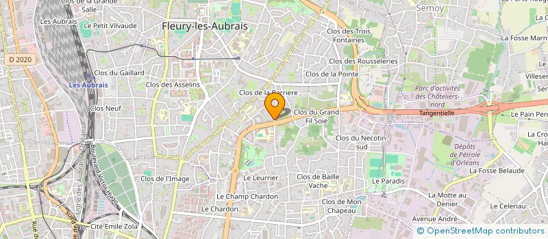 localisation de l'entreprise MONSIEUR CHRISTIAN LIGNEAU  ORLEANS