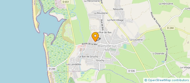 localisation de l'entreprise MONSIEUR CHRISTIAN LIRON à BLAINVILLE-SUR-MER