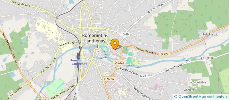 localisation de l'entreprise MONSIEUR CHRISTIAN LIVENAIS  ROMORANTIN-LANTHENAY