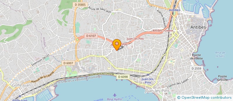 localisation de l'entreprise MONSIEUR CHRISTIAN LOMBARDO à ANTIBES
