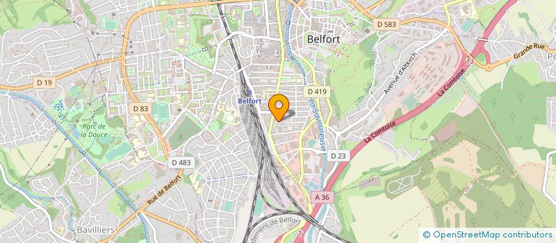 localisation de l'entreprise MONSIEUR CHRISTIAN LORENTZ à BELFORT