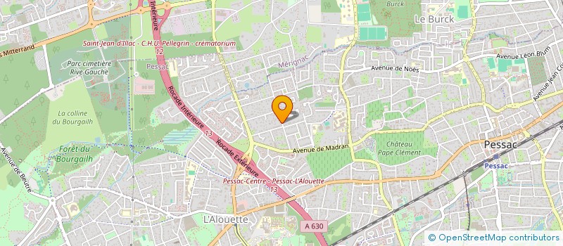 localisation de l'entreprise MONSIEUR CHRISTIAN LOTH  PESSAC