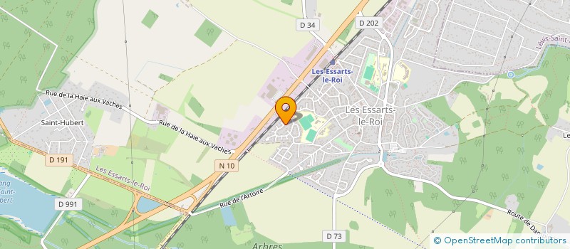 localisation de l'entreprise MONSIEUR CHRISTIAN LOUVART DE PONTLEVOYE  LES ESSARTS-LE-ROI