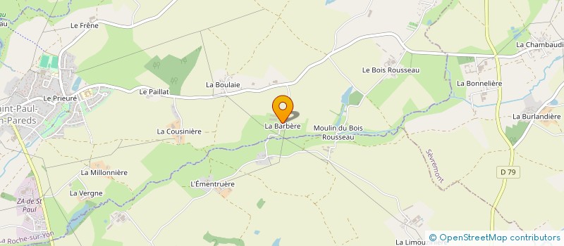 localisation de l'entreprise MONSIEUR CHRISTIAN LOYAU  SAINT-PAUL-EN-PAREDS