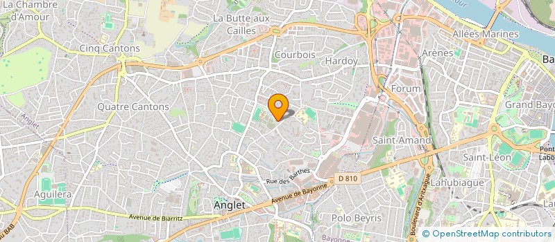 localisation de l'entreprise MONSIEUR CHRISTIAN LUBESPERE  ANGLET