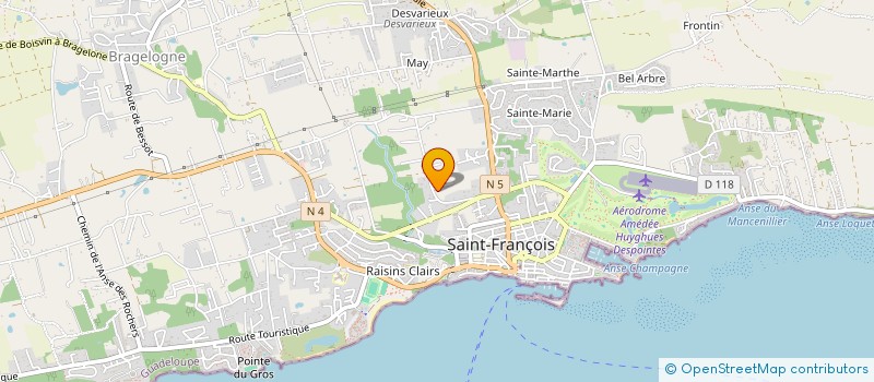 localisation de l'entreprise MONSIEUR CHRISTIAN LUBIN à SAINT-FRANCOIS