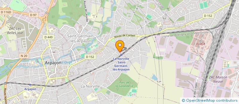 localisation de l'entreprise MONSIEUR CHRISTIAN LUIT à SAINT-GERMAIN-LES-ARPAJON