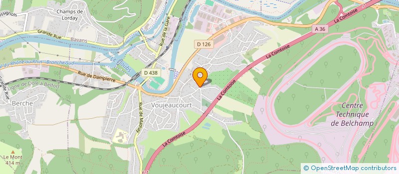 localisation de l'entreprise MONSIEUR CHRISTIAN LUKAS  VOUJEAUCOURT