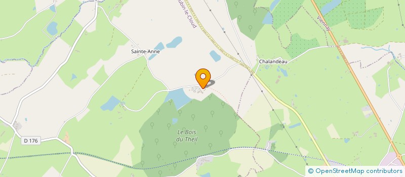 localisation de l'entreprise MONSIEUR CHRISTIAN LUMINEAU  SAINT-AUBIN-LE-CLOUD