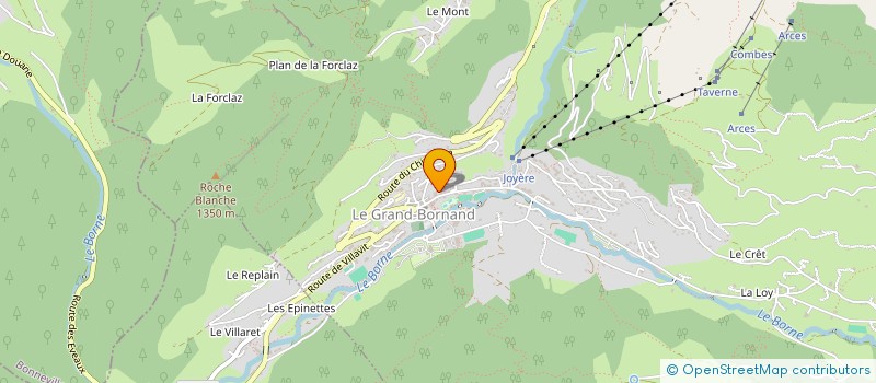 localisation de l'entreprise MONSIEUR CHRISTIAN MACE  LE GRAND-BORNAND