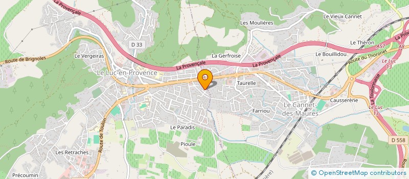 localisation de l'entreprise MONSIEUR CHRISTIAN MACIA  LE LUC