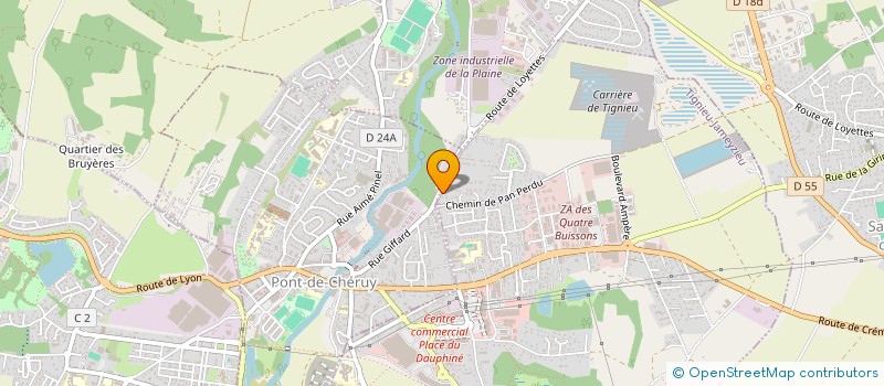 localisation de l'entreprise MONSIEUR CHRISTIAN MACK  TIGNIEU-JAMEYZIEU