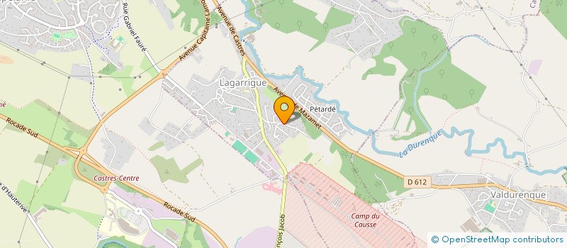 localisation de l'entreprise MONSIEUR CHRISTIAN MADER  LAGARRIGUE