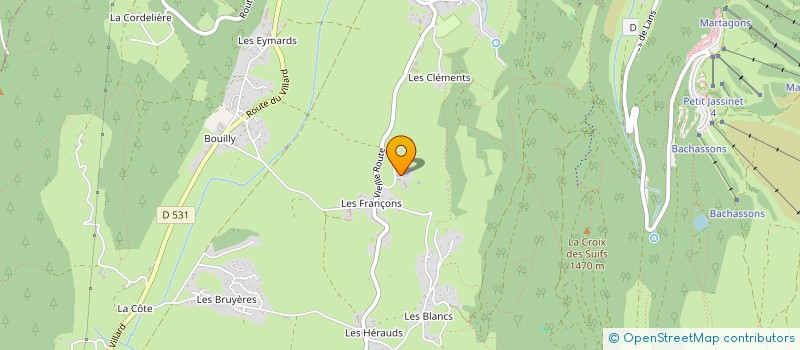 localisation de l'entreprise MONSIEUR CHRISTIAN MAGNAT à LANS-EN-VERCORS