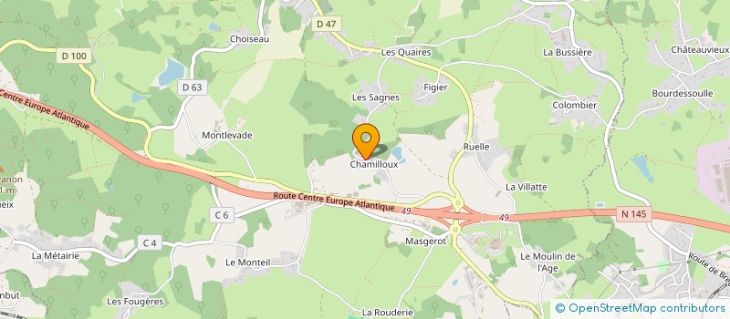 localisation de l'entreprise MONSIEUR CHRISTIAN MAGNON à SAINT-SULPICE-LE-GUERETOIS