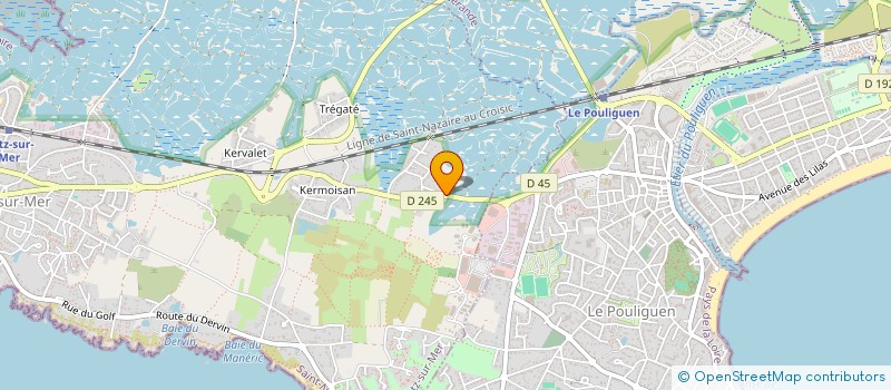 localisation de l'entreprise MONSIEUR CHRISTIAN MAHE  BATZ-SUR-MER