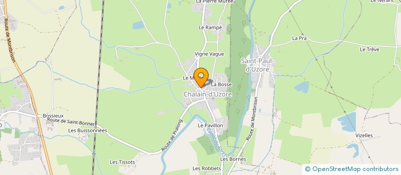 localisation de l'entreprise MONSIEUR CHRISTIAN MAISONNEUVE à CHALAIN-D'UZORE