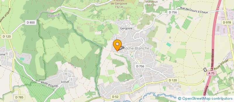 localisation de l'entreprise MONSIEUR CHRISTIAN MALARDEAU  LE CENDRE