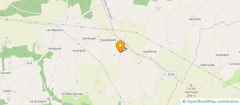 localisation de l'entreprise MONSIEUR CHRISTIAN MALARGE  LANRODEC