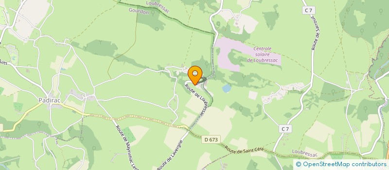 localisation de l'entreprise MONSIEUR CHRISTIAN MALAURIE  PADIRAC