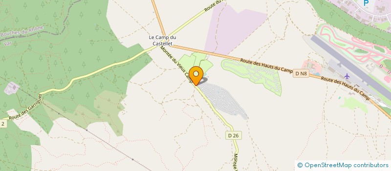 localisation de l'entreprise MONSIEUR CHRISTIAN MALHERBE  LE CASTELLET