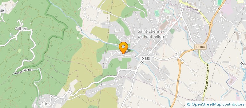 localisation de l'entreprise MONSIEUR CHRISTIAN MANENT  SAINT-ETIENNE-DE-FONTBELLON