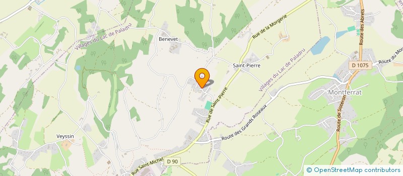 localisation de l'entreprise MONSIEUR CHRISTIAN MANGE  VILLAGES DU LAC DE PALADRU