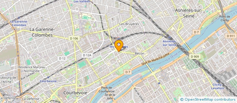 localisation de l'entreprise MONSIEUR CHRISTIAN MANTE à COURBEVOIE
