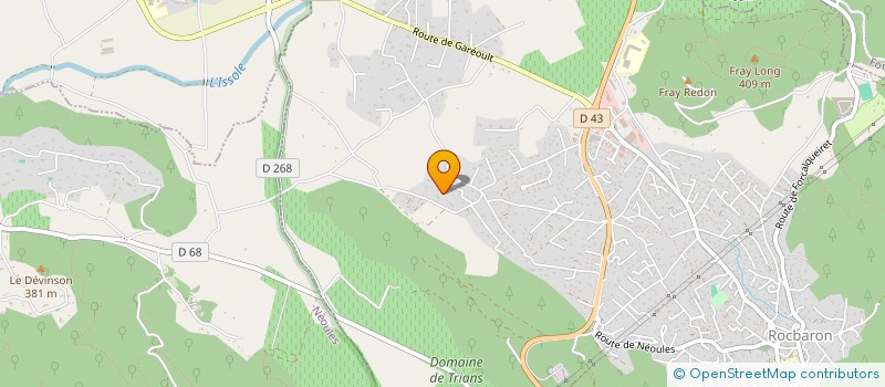 localisation de l'entreprise MONSIEUR CHRISTIAN MANTILLERI  ROCBARON