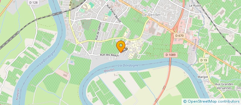 localisation de l'entreprise MONSIEUR CHRISTIAN MANUAUD à LIBOURNE