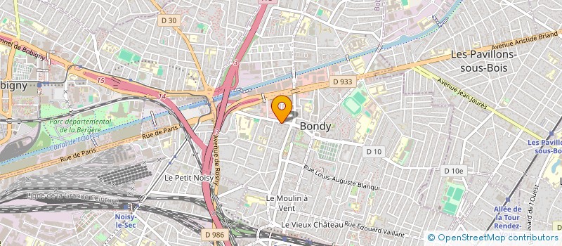 localisation de l'entreprise MONSIEUR CHRISTIAN MARBOEUF à BONDY