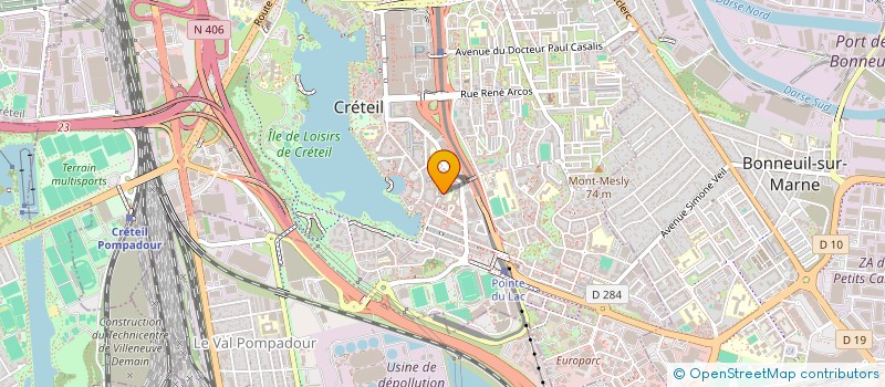 localisation de l'entreprise MONSIEUR CHRISTIAN MARCEL  CRETEIL