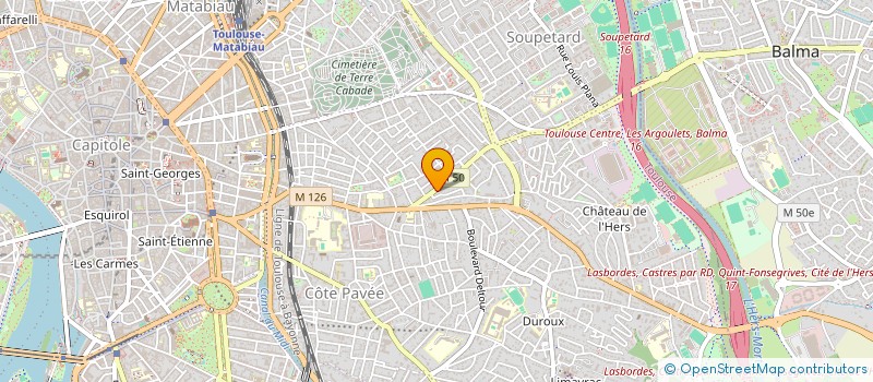 localisation de l'entreprise MONSIEUR CHRISTIAN MARCHAL à TOULOUSE