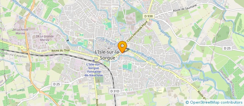 localisation de l'entreprise MONSIEUR CHRISTIAN MARCHEIX à L'ISLE-SUR-LA-SORGUE
