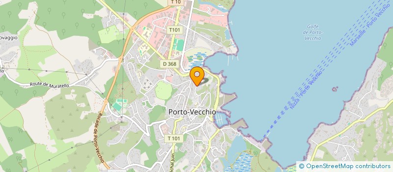 localisation de l'entreprise MONSIEUR CHRISTIAN MARCHETTI  PORTO-VECCHIO