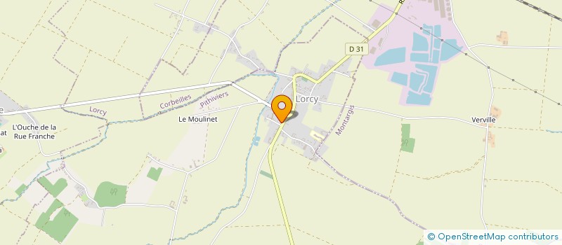 localisation de l'entreprise MONSIEUR CHRISTIAN MARCINIEC  LORCY