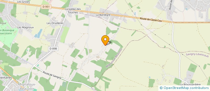 localisation de l'entreprise MONSIEUR CHRISTIAN MARCON  MIGNALOUX-BEAUVOIR