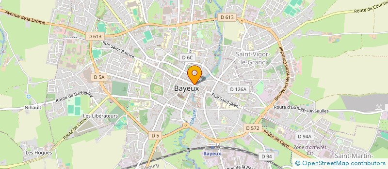 localisation de l'entreprise MONSIEUR CHRISTIAN MARIE  BAYEUX