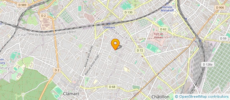 localisation de l'entreprise MONSIEUR CHRISTIAN MARIE BOULARD à CLAMART