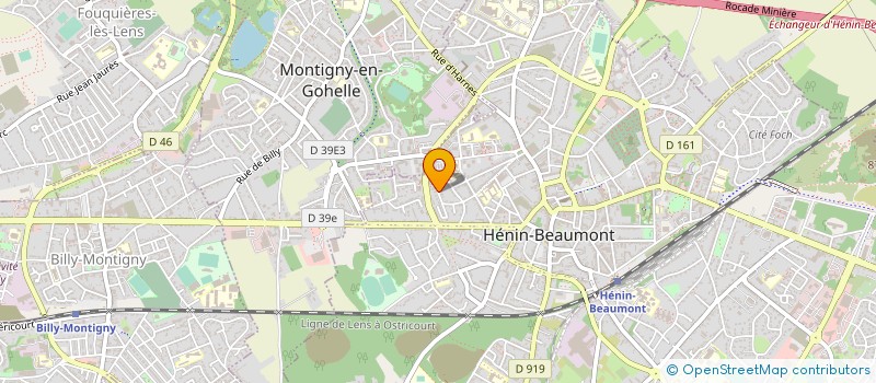 localisation de l'entreprise MONSIEUR CHRISTIAN MARIEL à HENIN-BEAUMONT