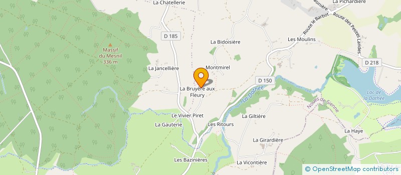 localisation de l'entreprise MONSIEUR CHRISTIAN MARIETTE  PONT-BELLANGER