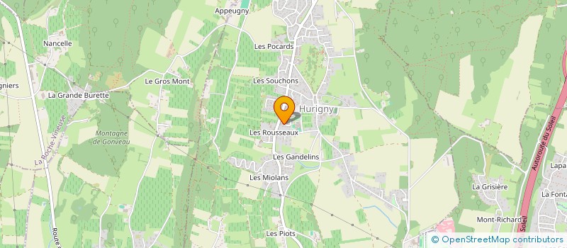 localisation de l'entreprise MONSIEUR CHRISTIAN MARIN  HURIGNY